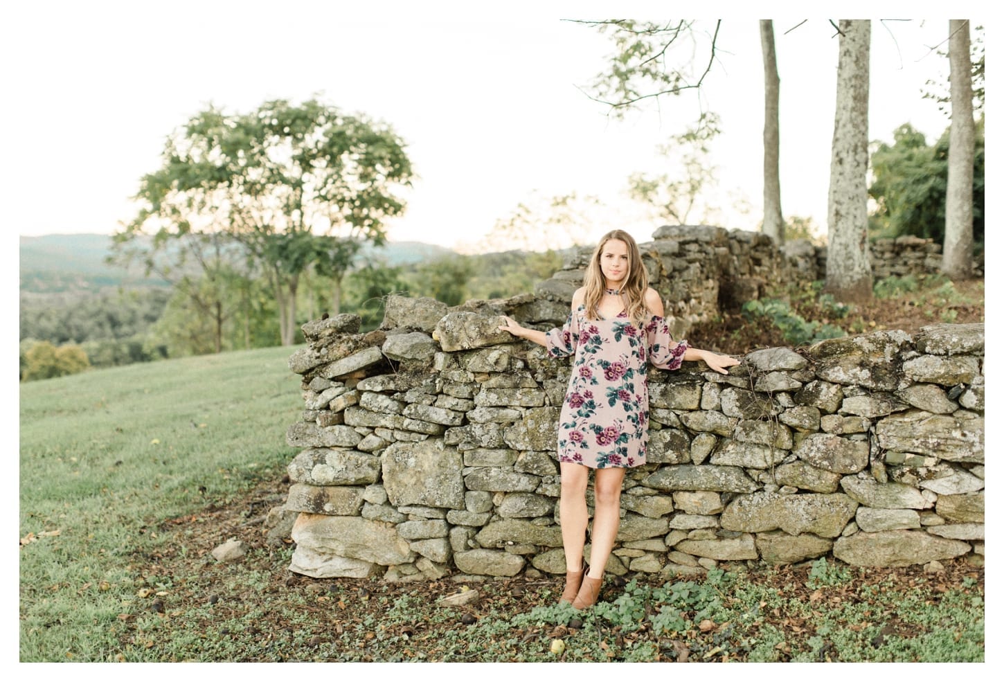 Grace Estate Winery senior portrait photographer