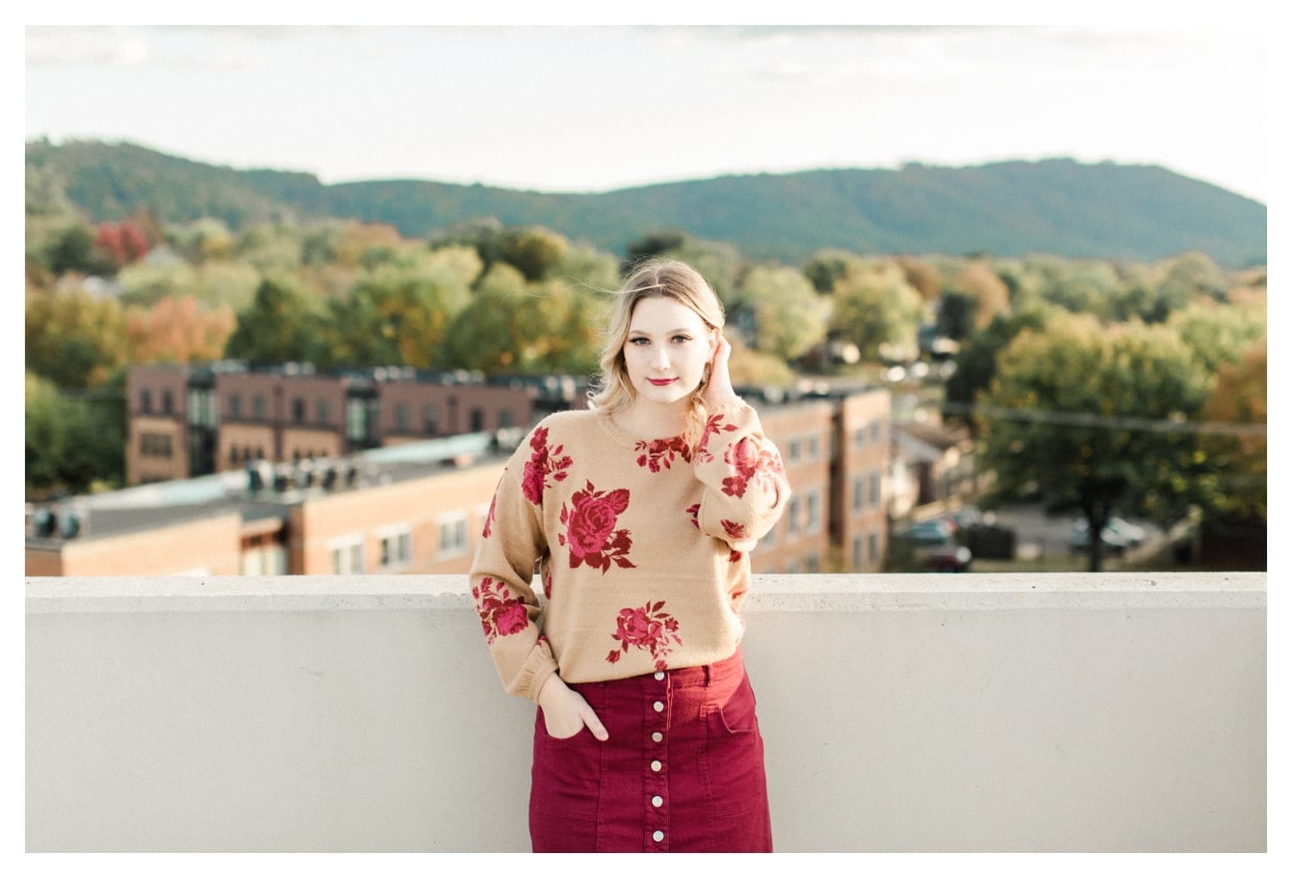 Charlottesville Virginia senior portrait photographer