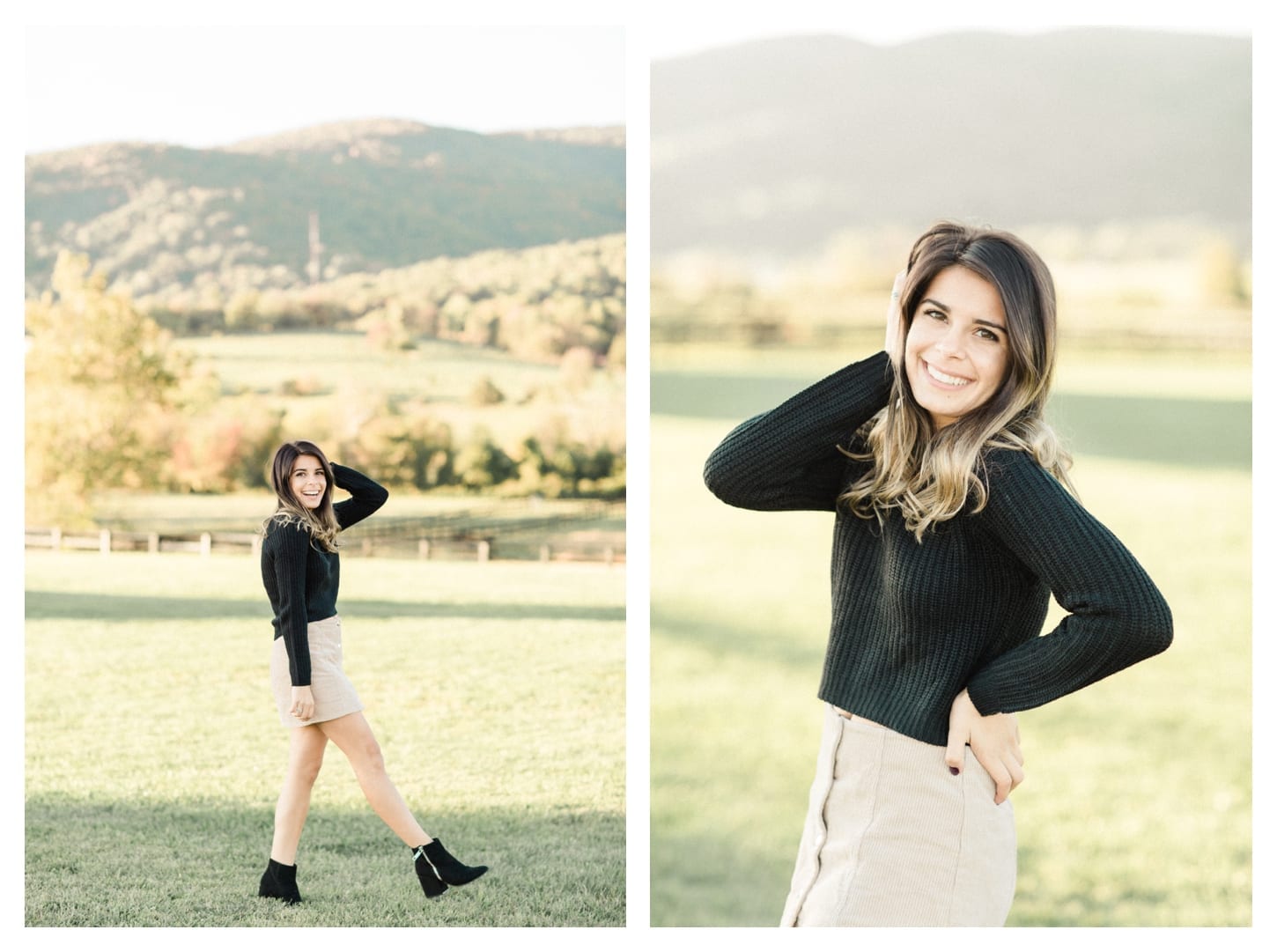 King Family Vineyards senior portrait photographer