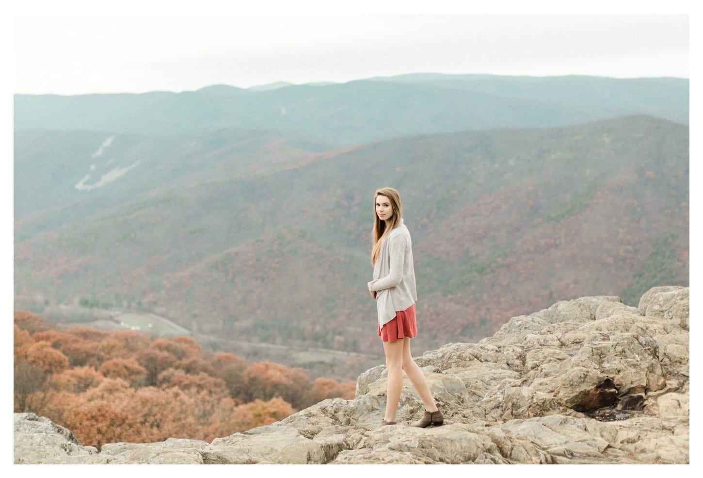 Blue Ridge Parkway senior portrait photographer