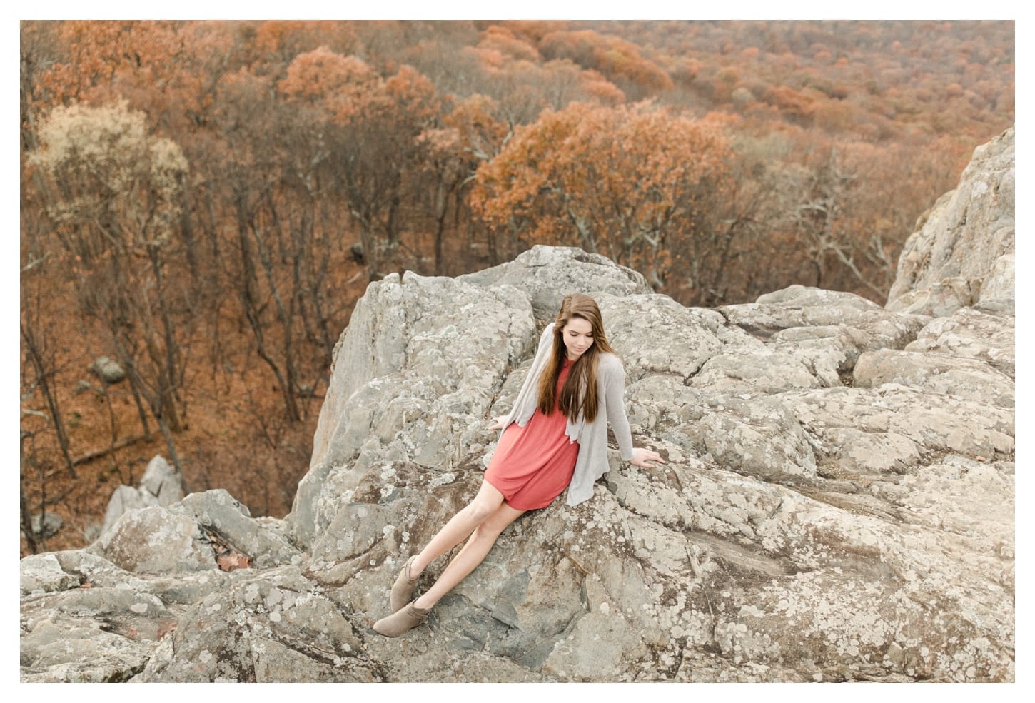 Blue Ridge Parkway senior portrait photographer