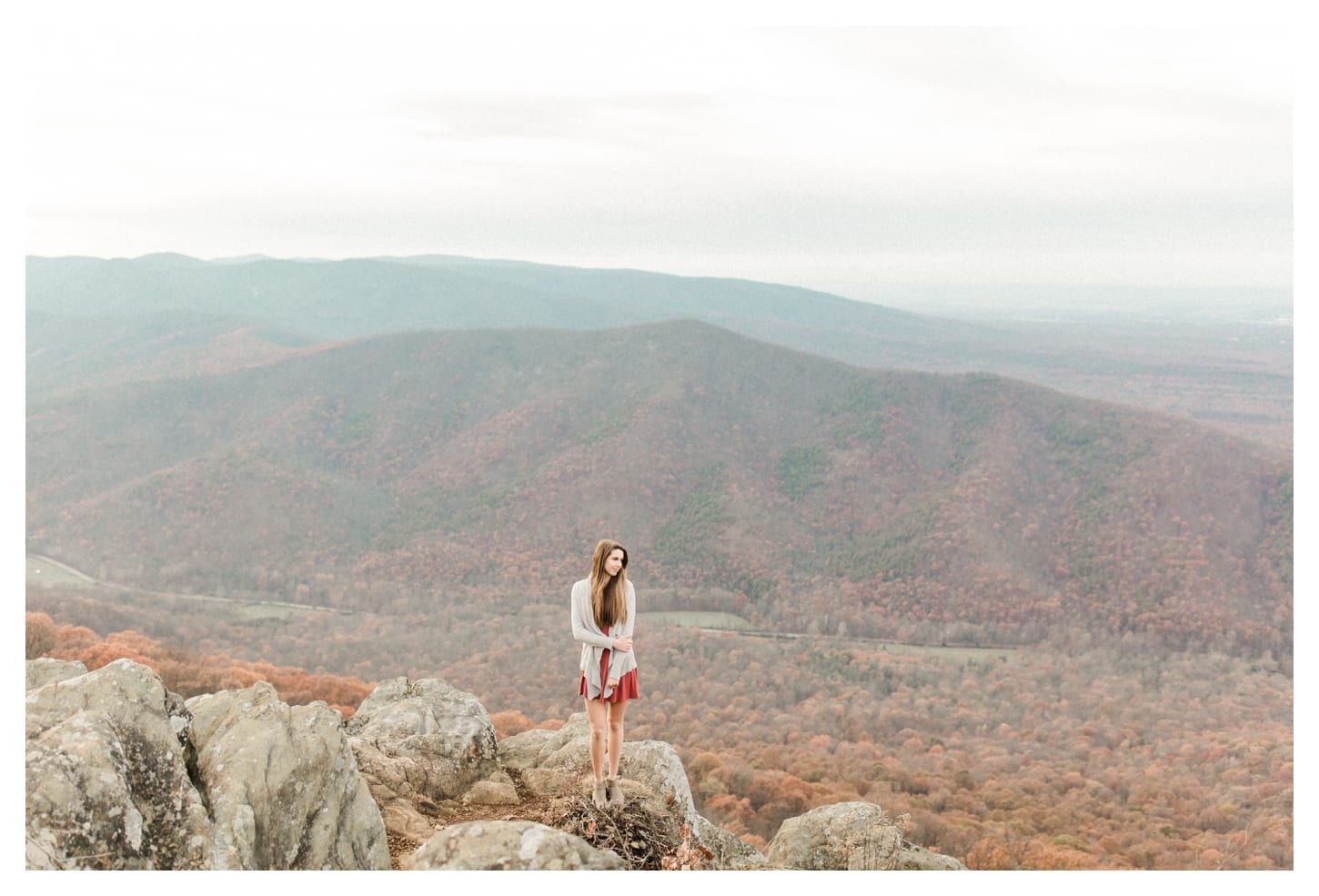 Blue Ridge Parkway senior portrait photographer