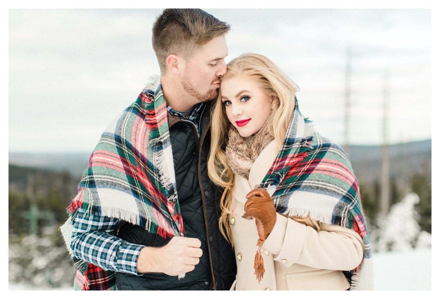 Snowshoe West Virginia engagement photographer