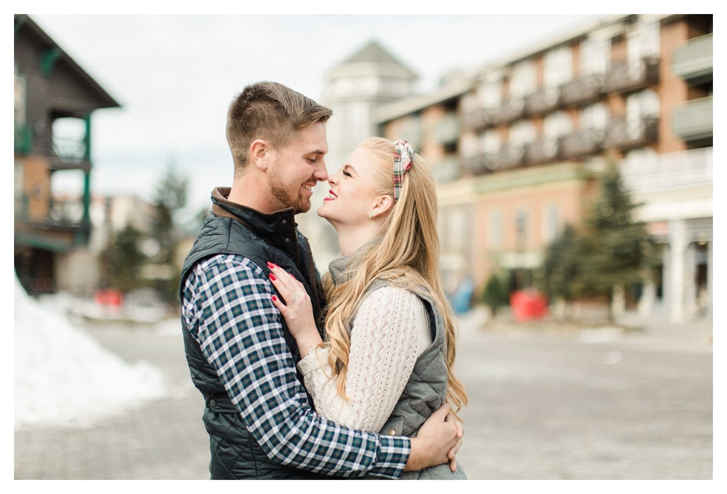 Snowshoe West Virginia engagement photographer