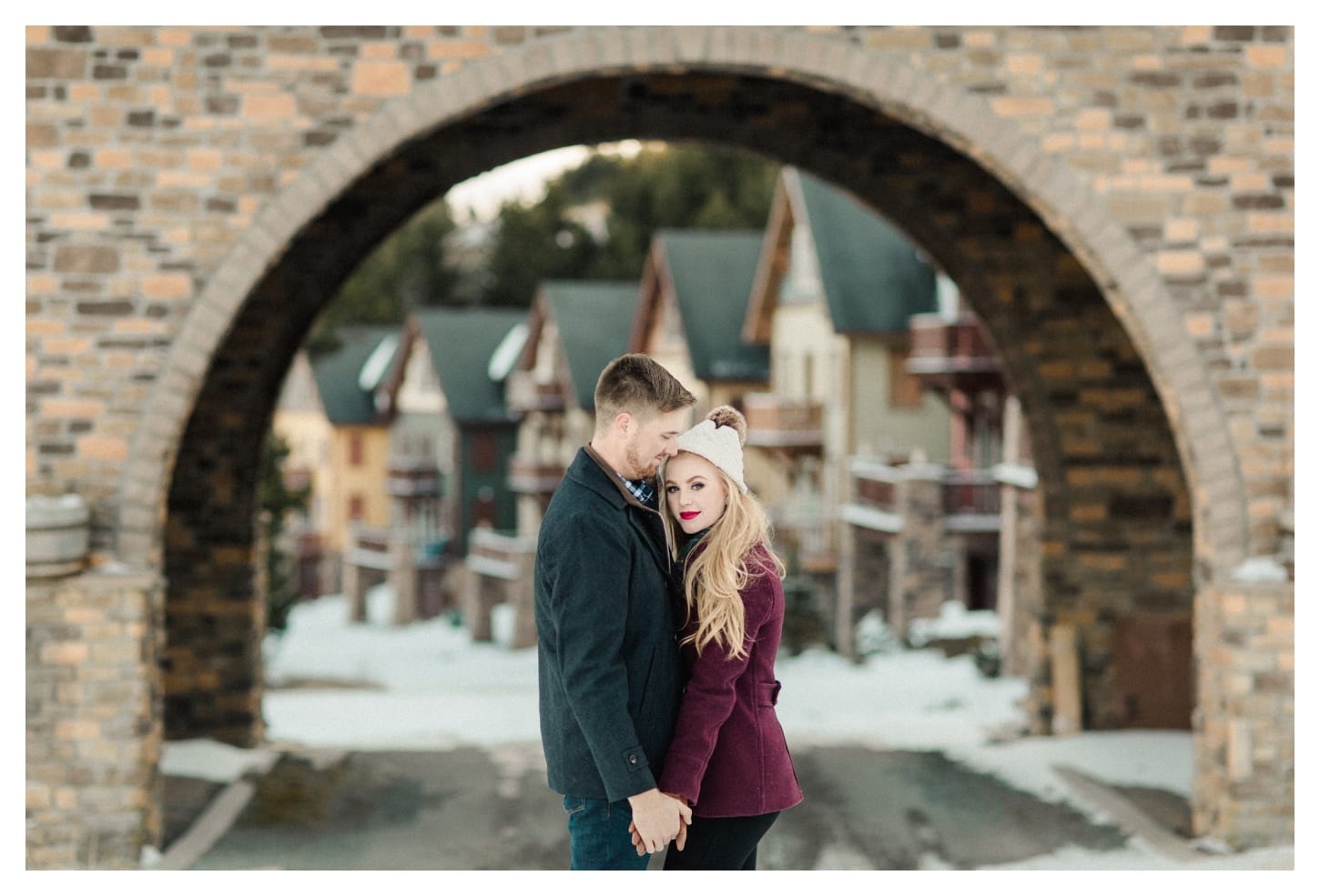 Snowshoe West Virginia engagement photographer