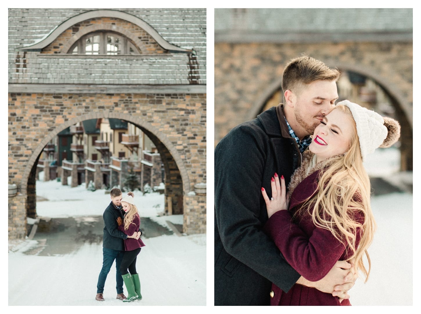 Snowshoe West Virginia engagement photographer