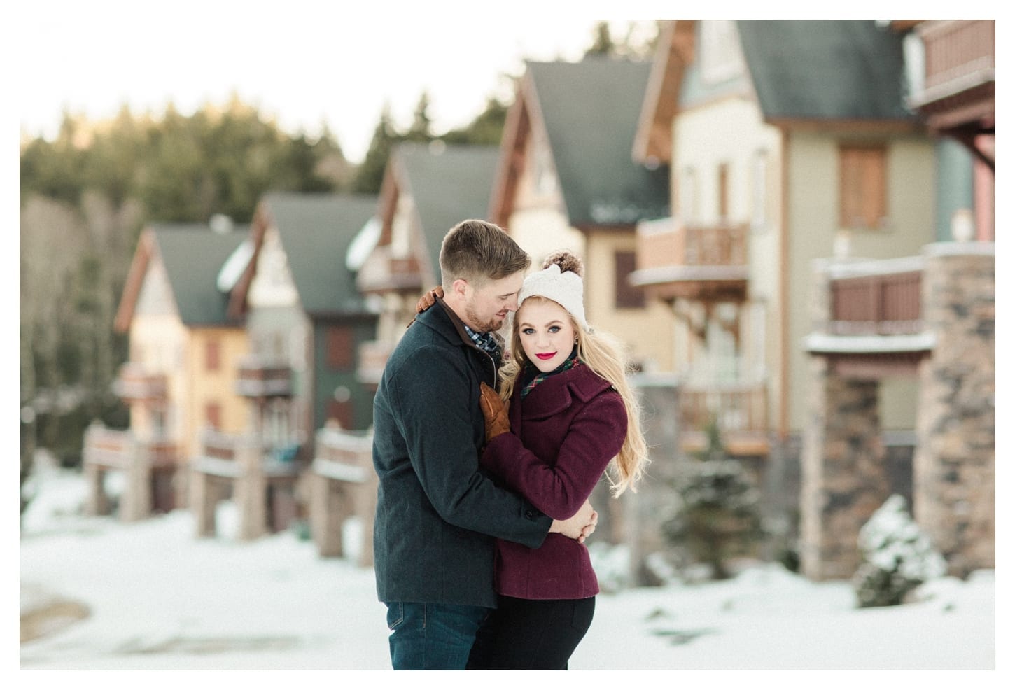 Snowshoe West Virginia engagement photographer