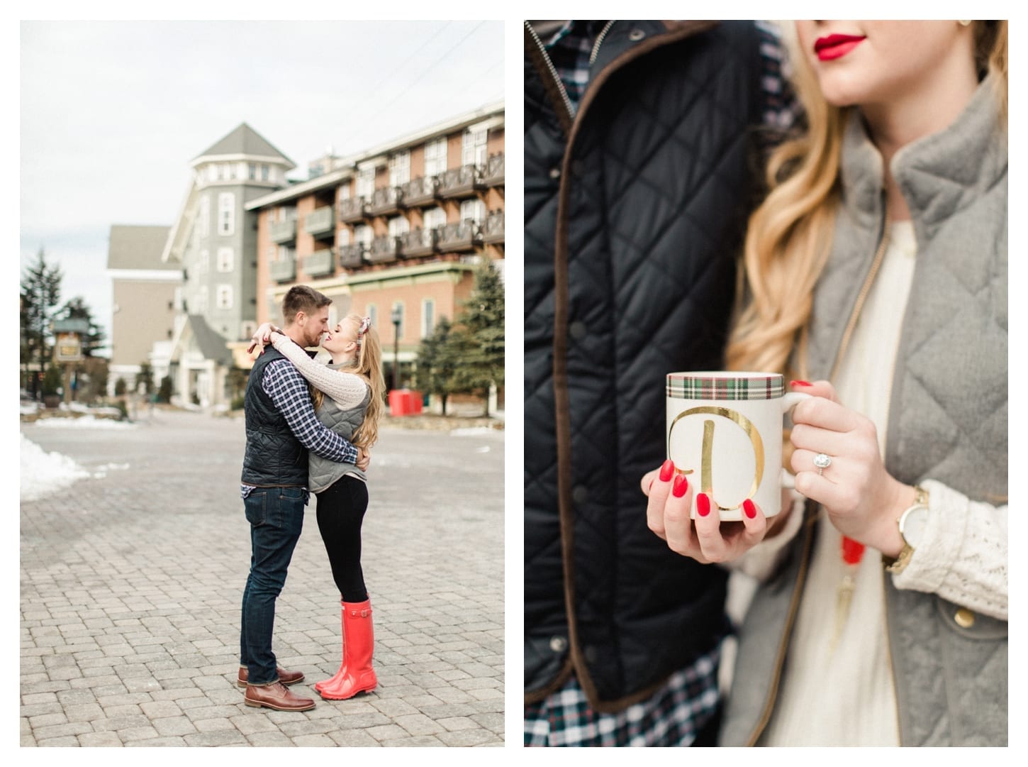 Snowshoe West Virginia engagement photographer