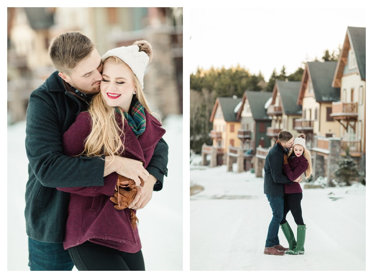 Snowshoe West Virginia engagement photographer