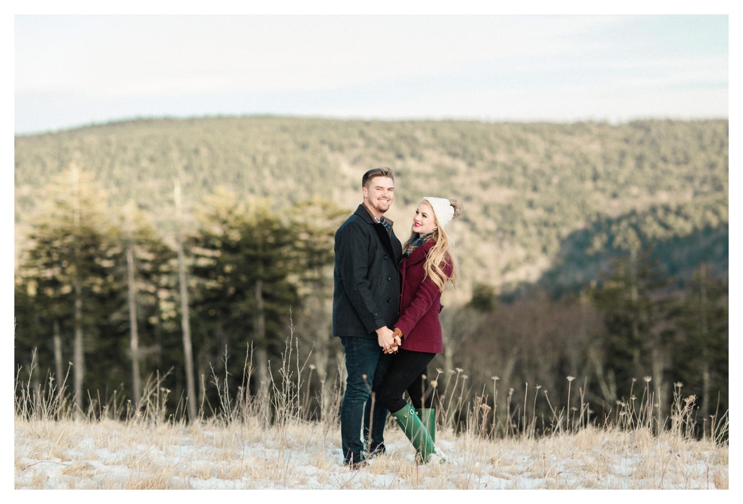 Snowshoe West Virginia engagement photographer