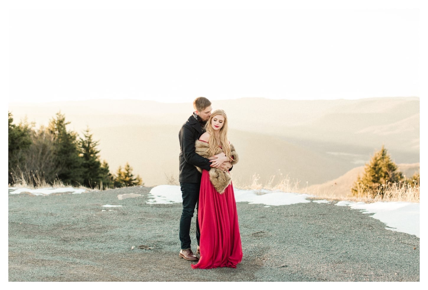 Snowshoe West Virginia engagement photographer