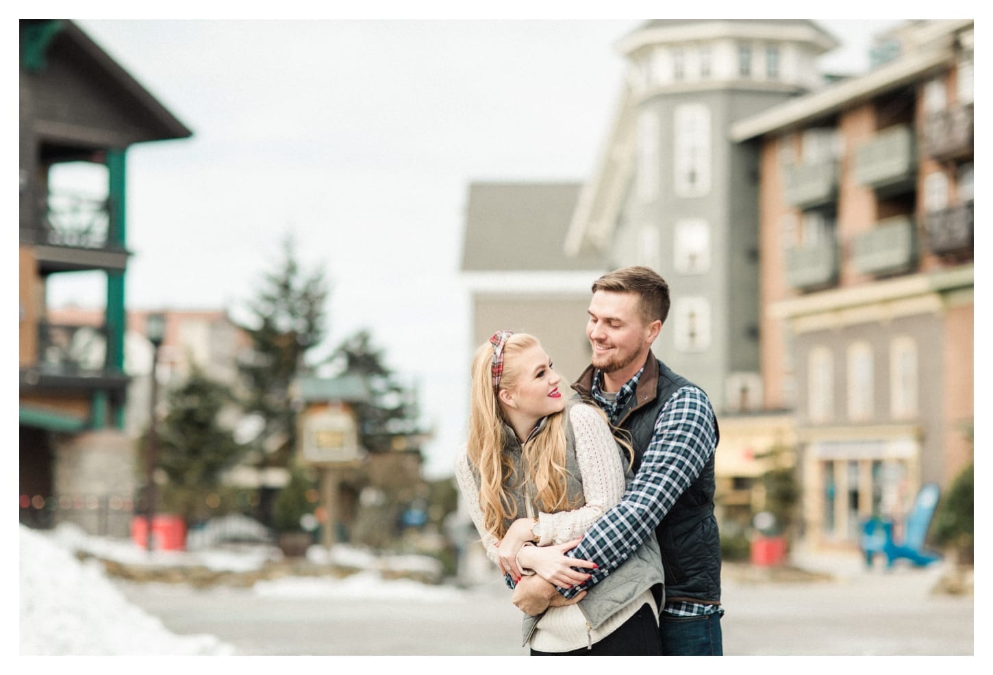 Snowshoe West Virginia engagement photographer