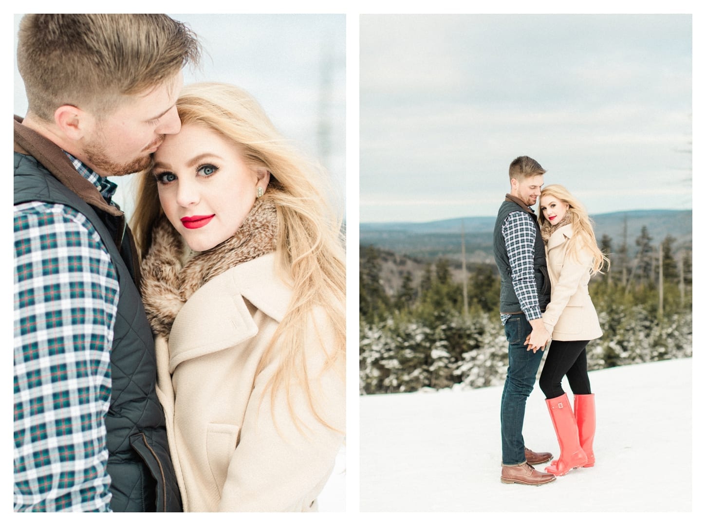 Snowshoe West Virginia engagement photographer