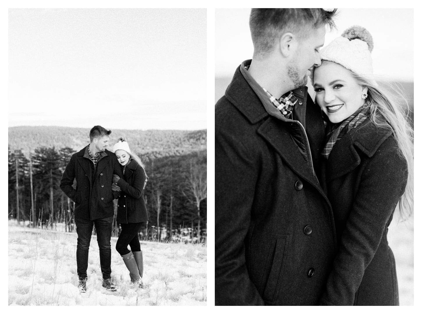 Snowshoe West Virginia engagement photographer