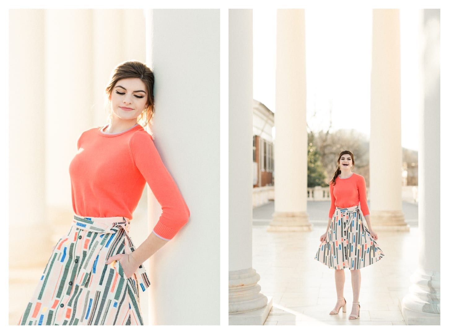 Charlottesville Virginia senior portrait photographer