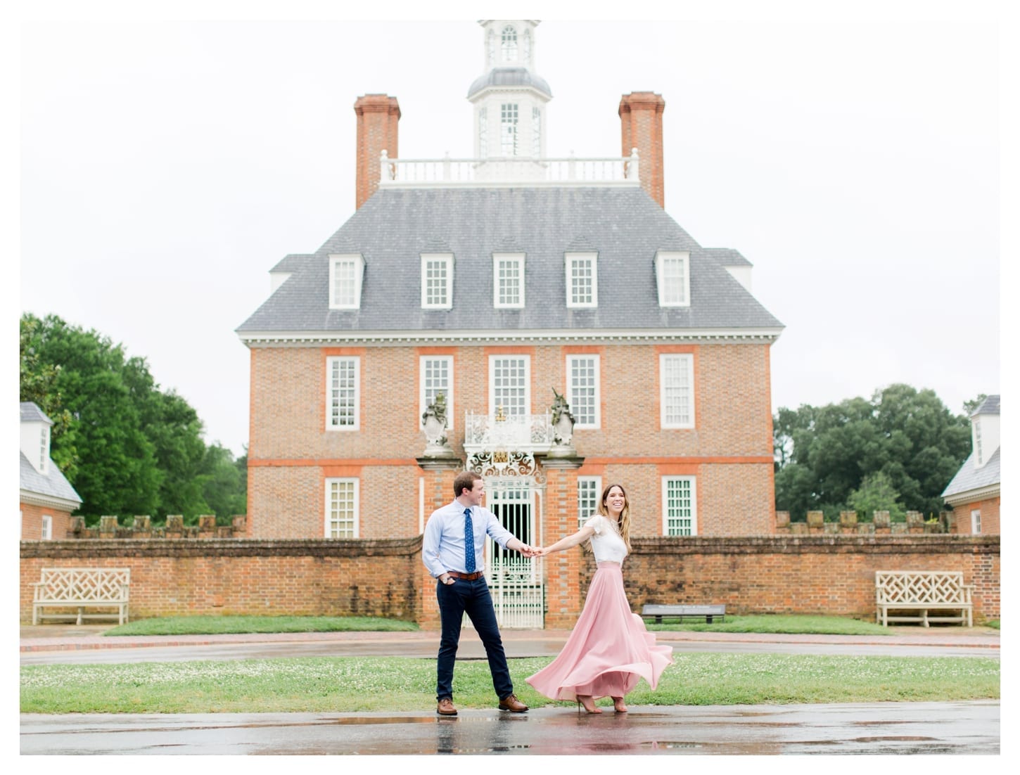 Colonial Williamsburg Virginia engagement photographer