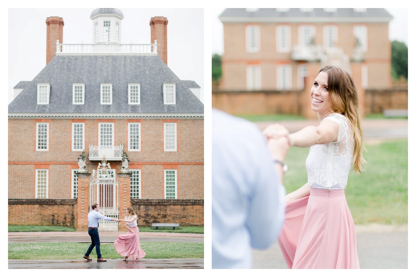 Colonial Williamsburg Virginia engagement photographer