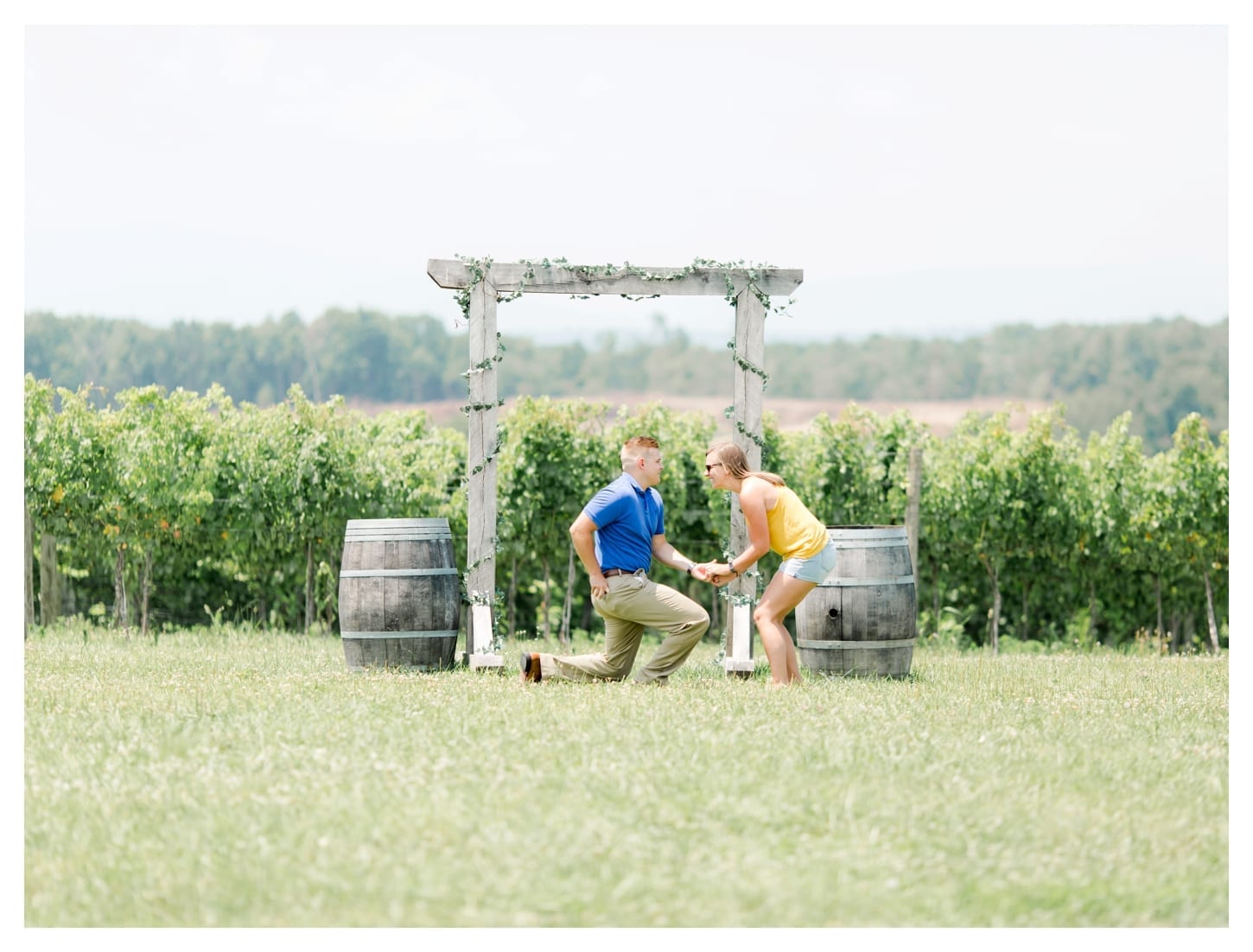 Barren Ridge Vineyards proposal photographer