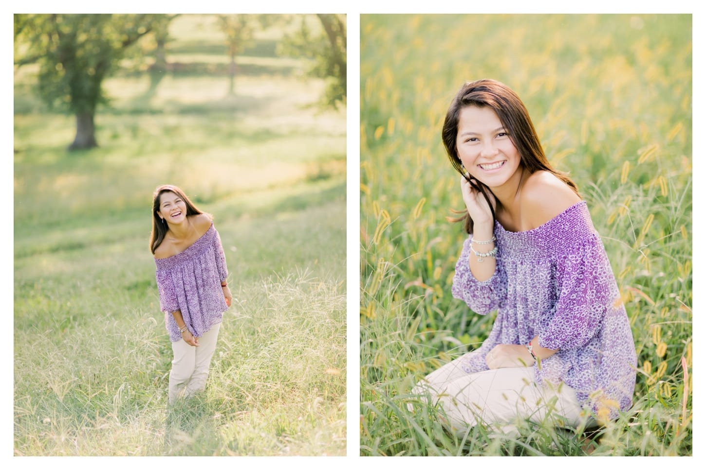 King Family Vineyards senior portrait photographer