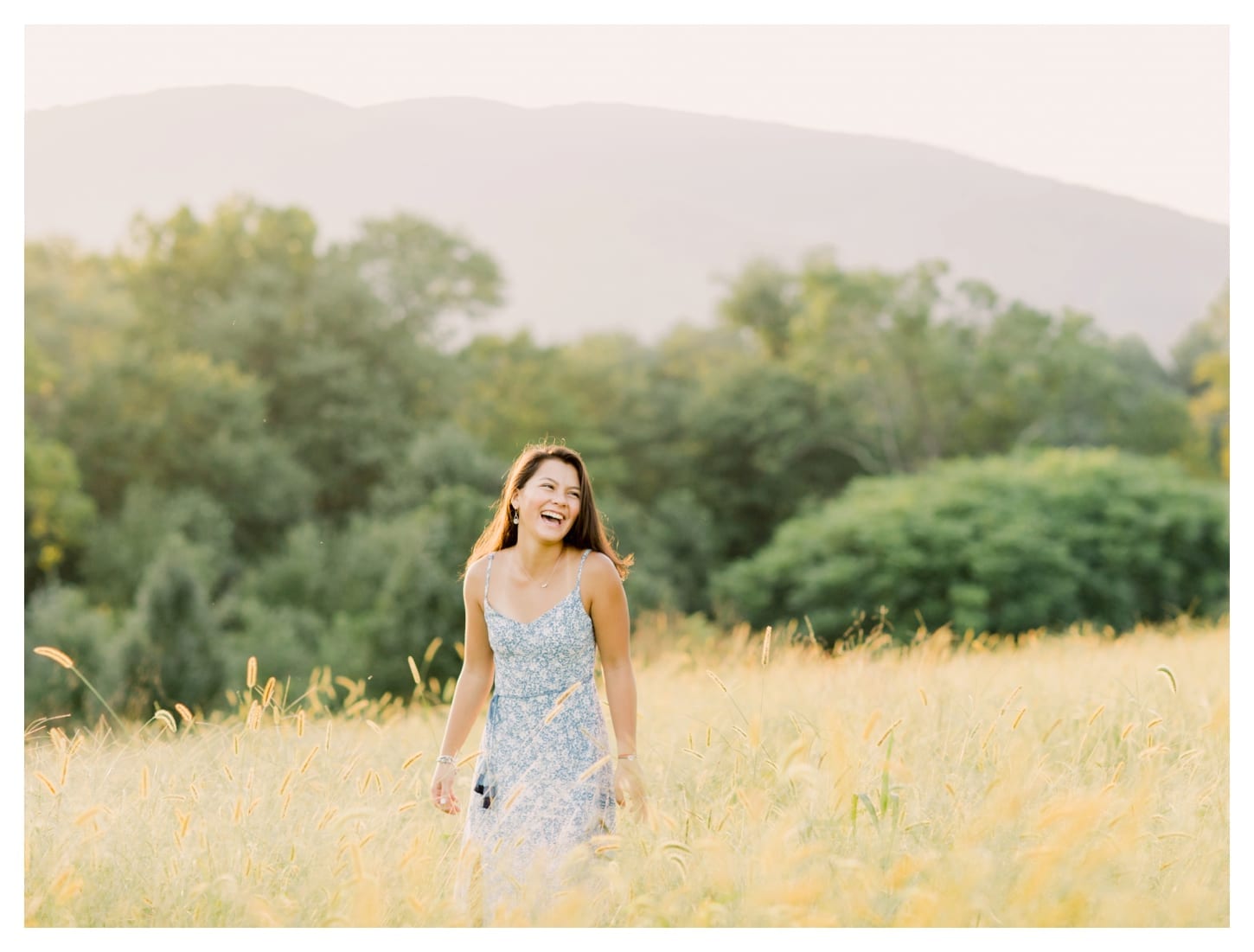 King Family Vineyards senior portrait photographer