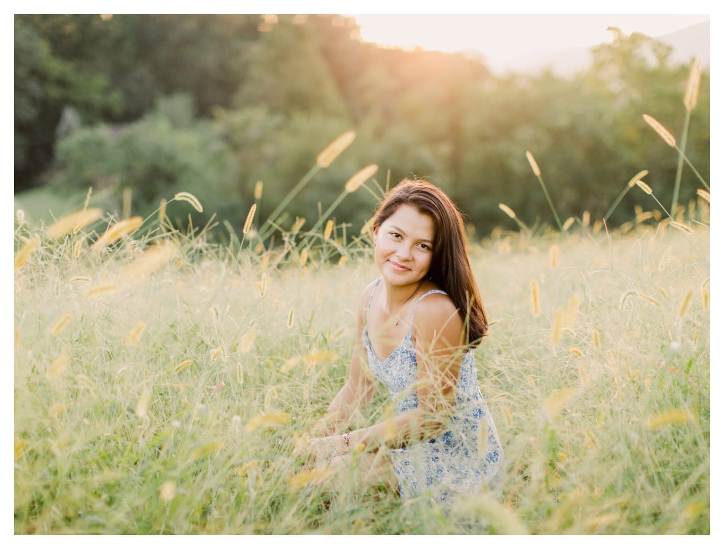 King Family Vineyards senior portrait photographer