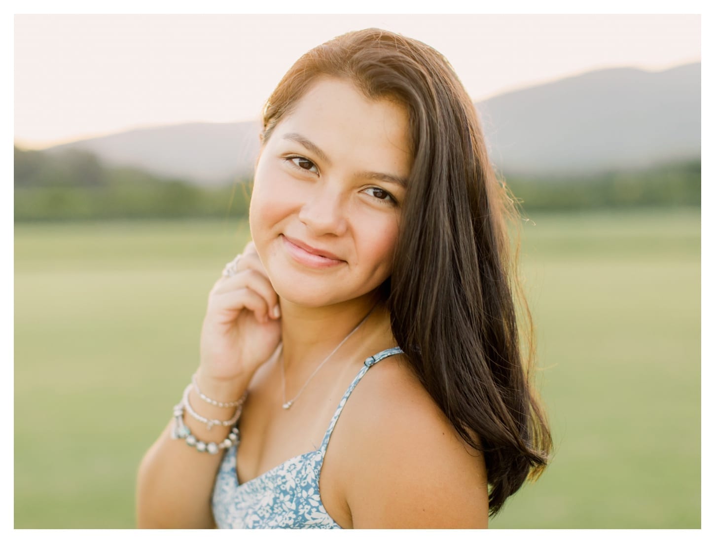 King Family Vineyards senior portrait photographer