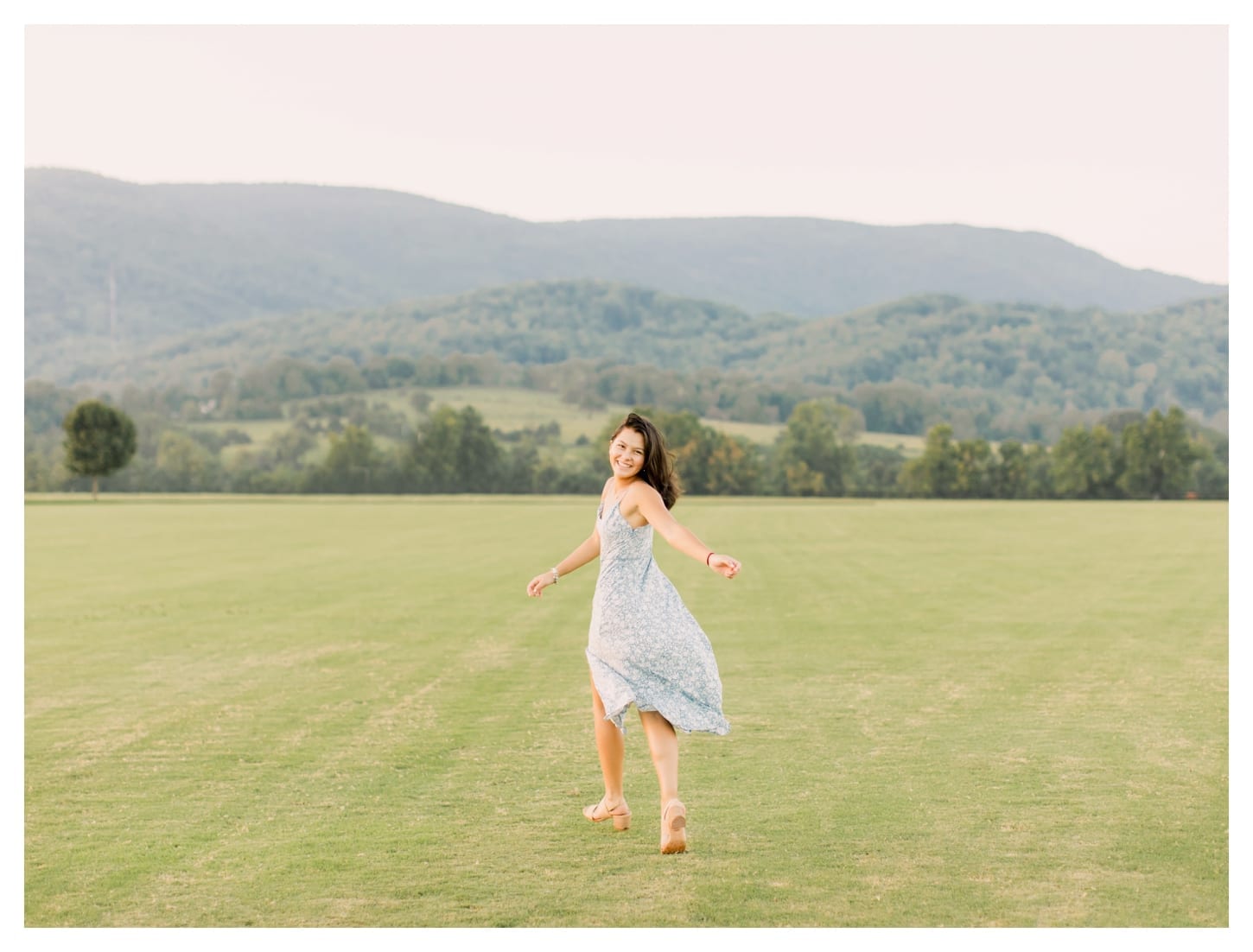 King Family Vineyards senior portrait photographer