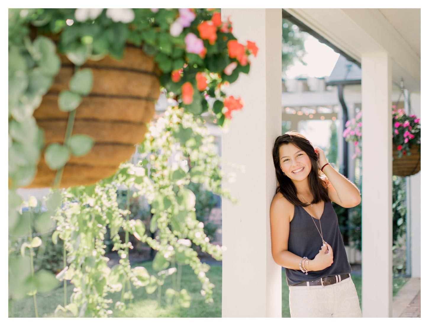 King Family Vineyards senior portrait photographer