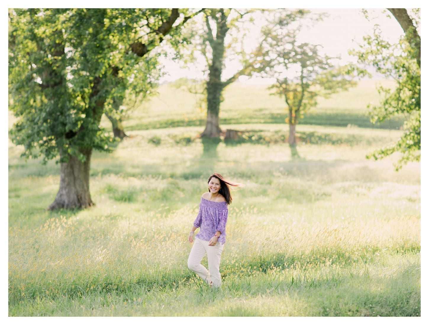 King Family Vineyards senior portrait photographer