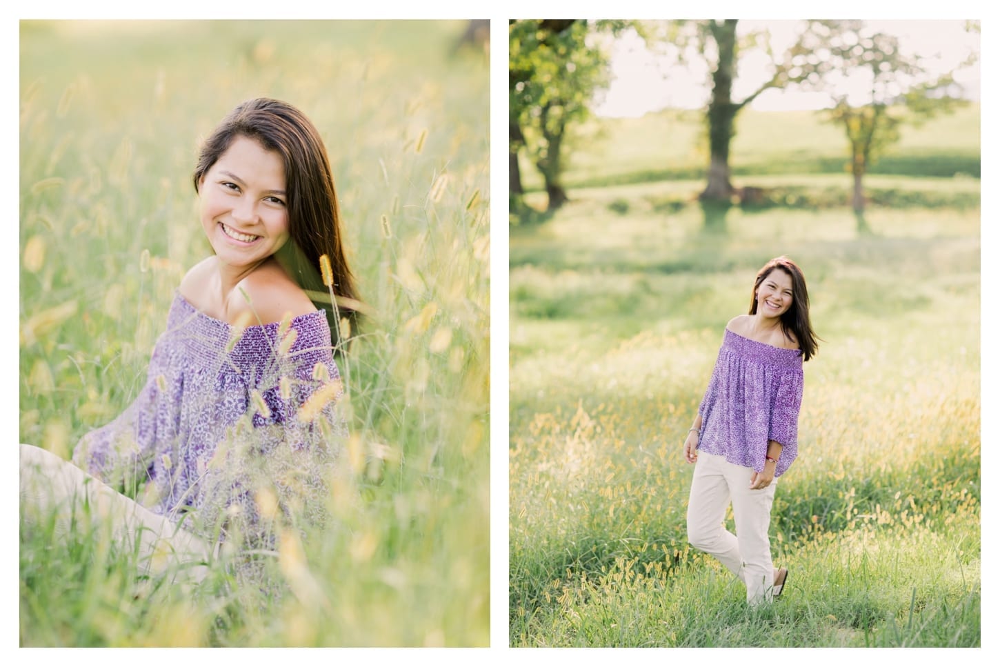 King Family Vineyards senior portrait photographer