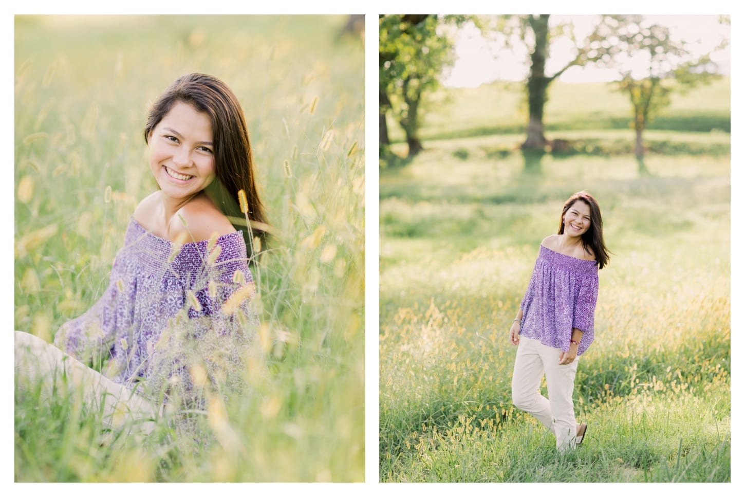 King Family Vineyards senior portrait photographer