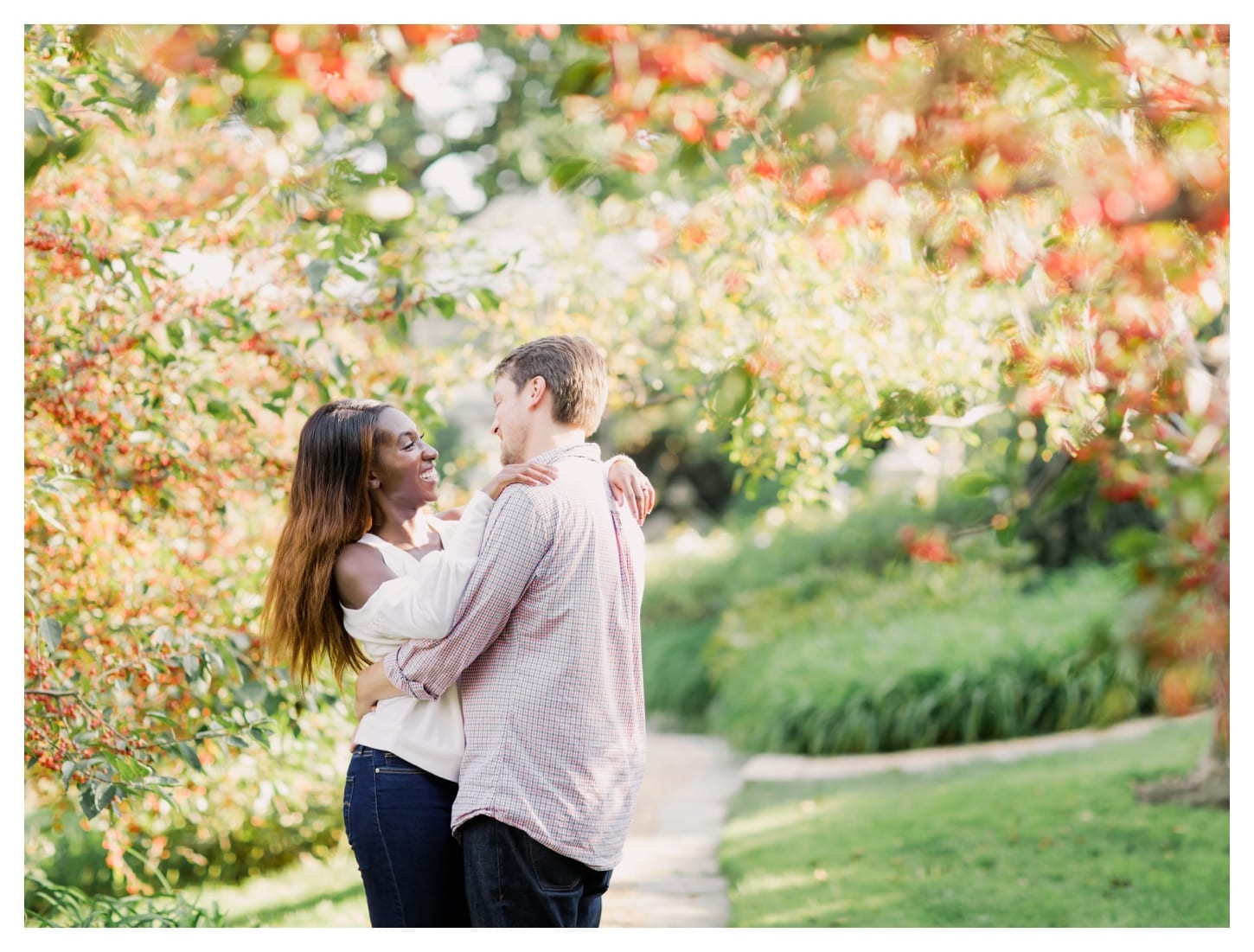 Dumbarton Oaks engagement photographer