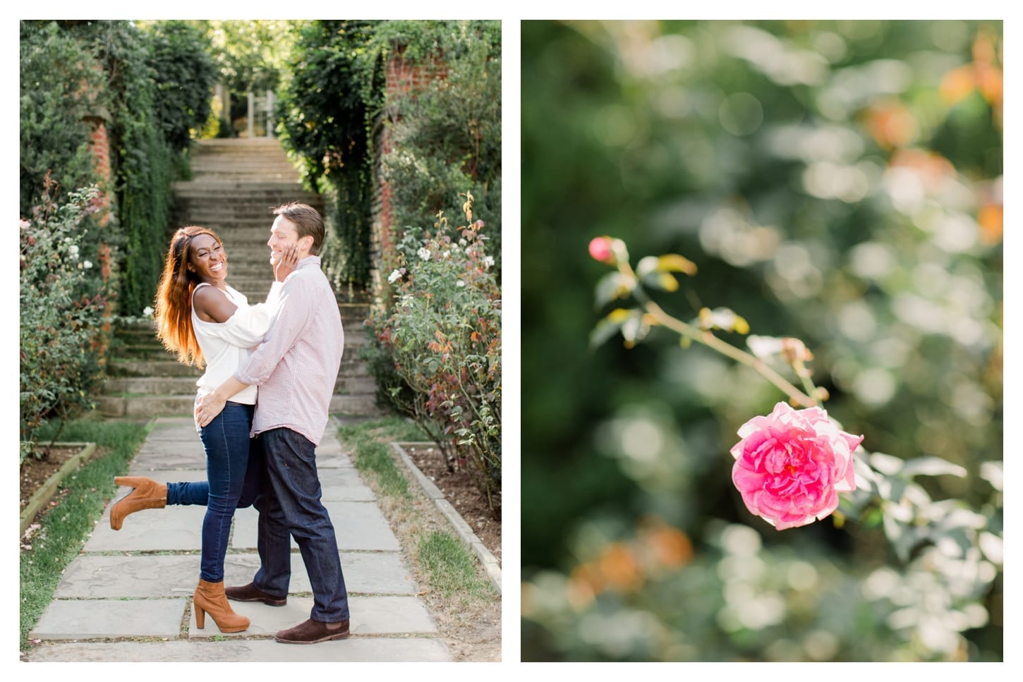 Dumbarton Oaks engagement photographer