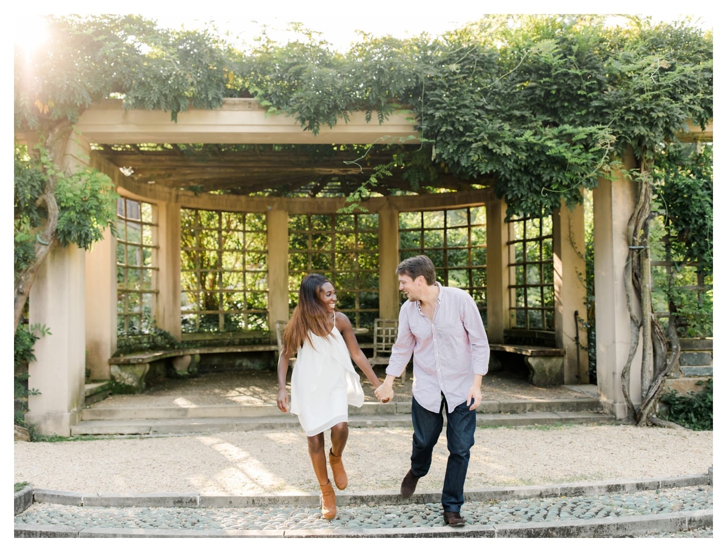 Dumbarton Oaks engagement photographer