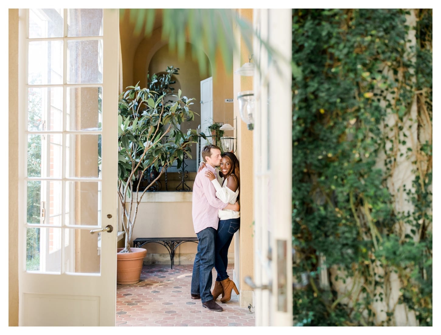 Dumbarton Oaks engagement photographer