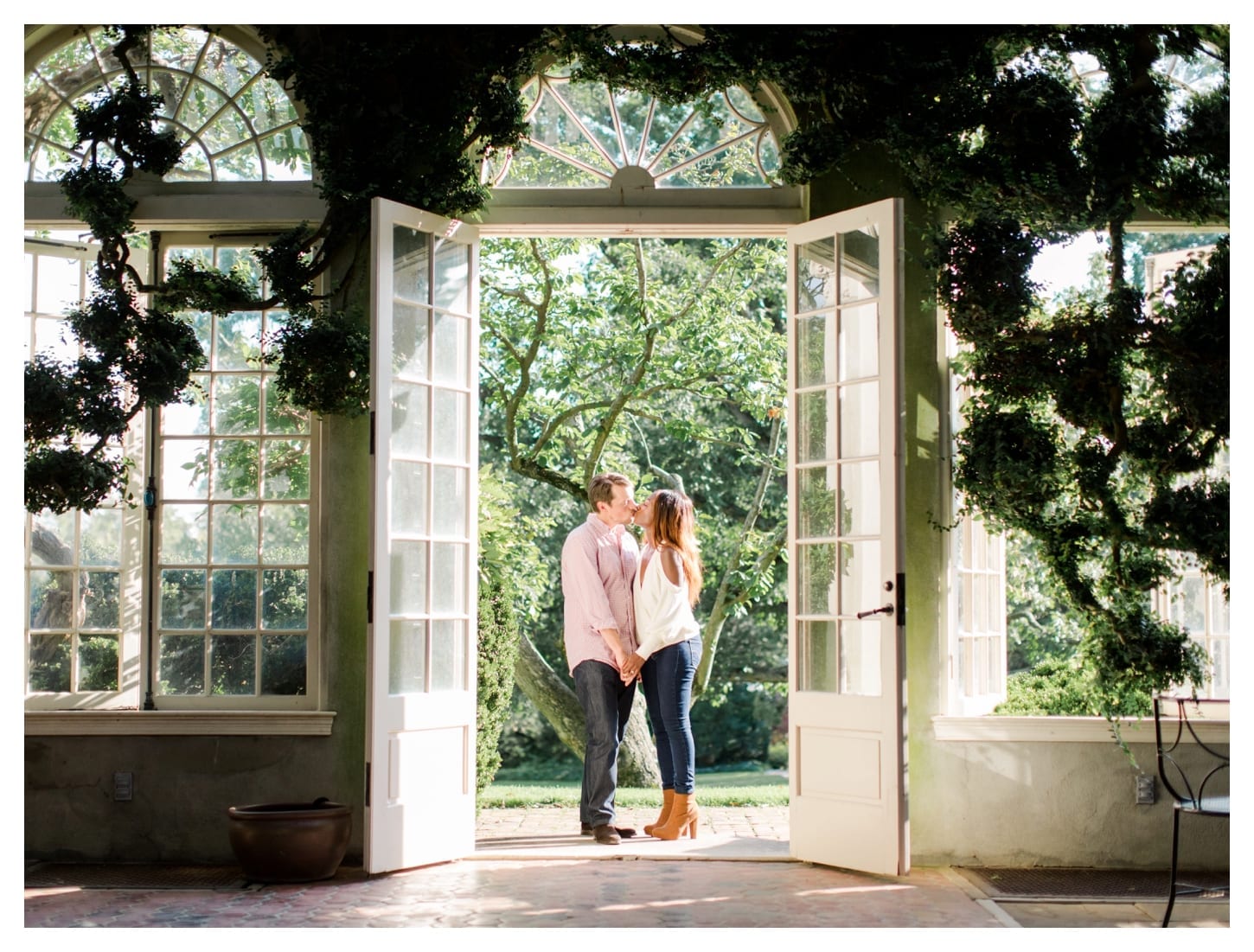 Dumbarton Oaks engagement photographer