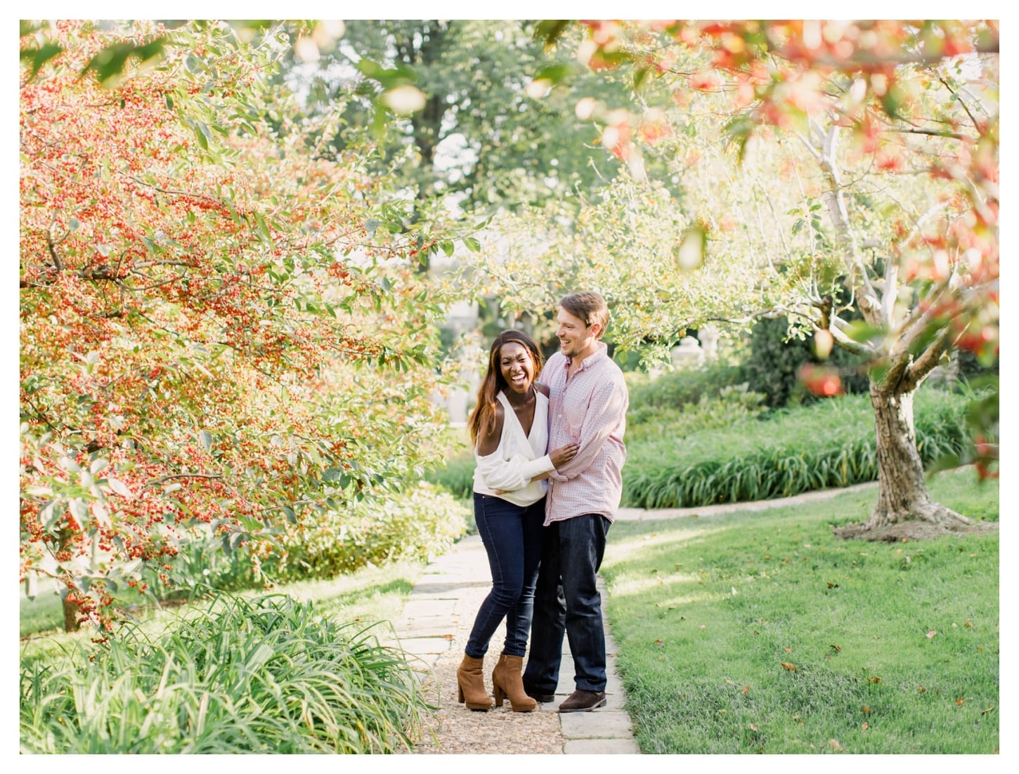 Dumbarton Oaks engagement photographer