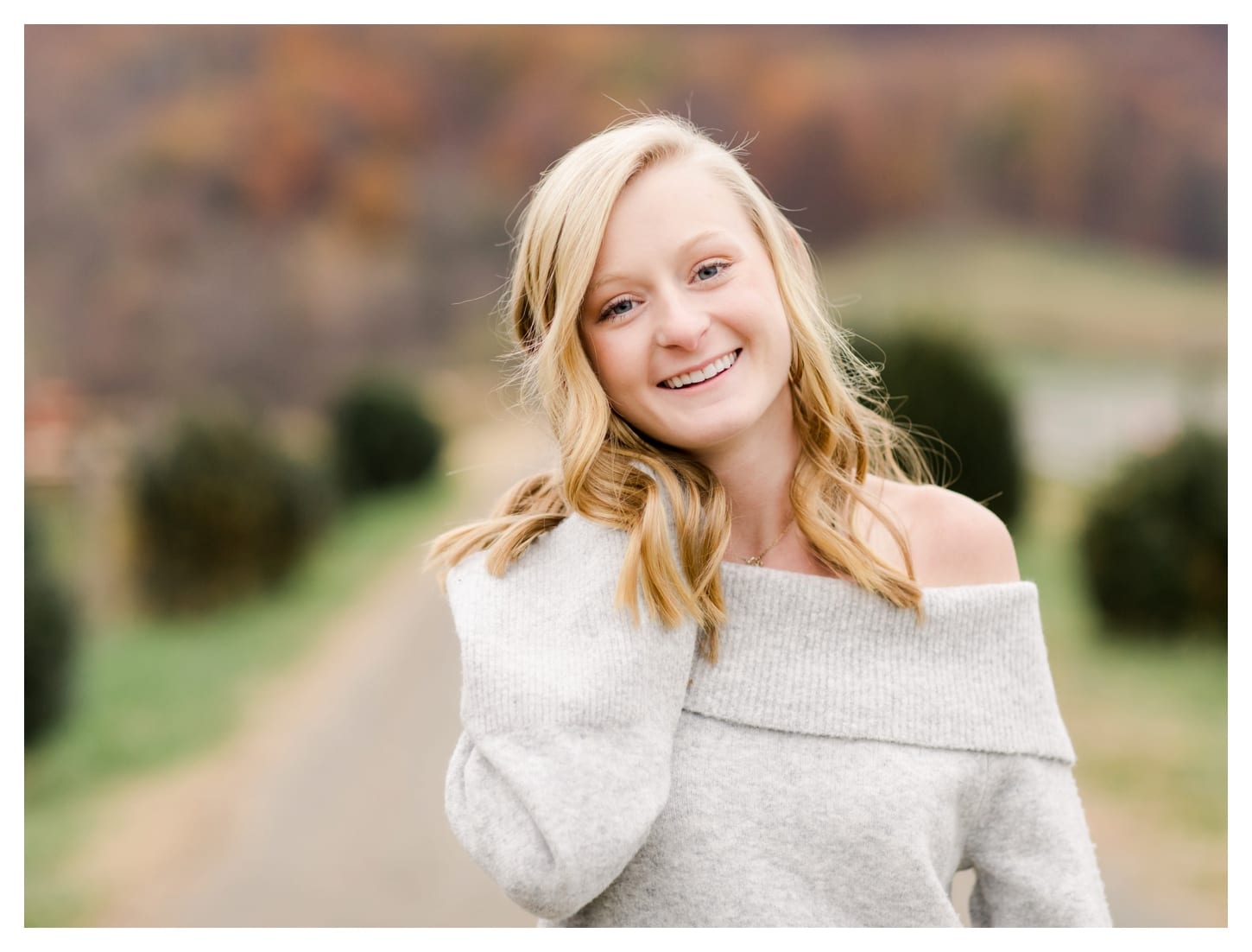 Chiles Peach Orchard senior portrait photographer