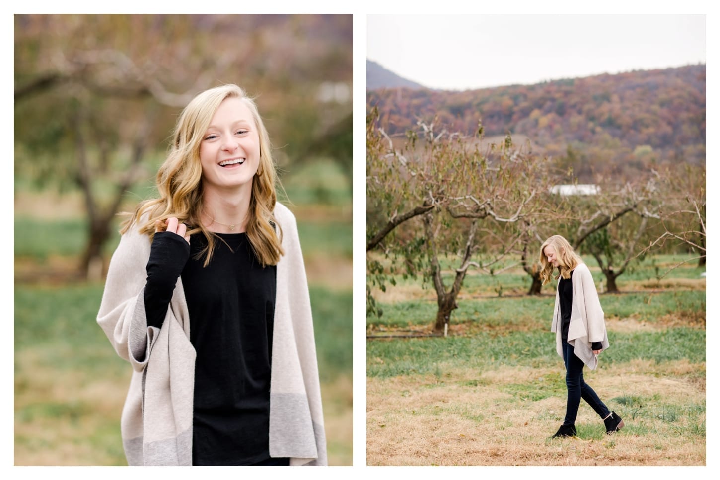 Chiles Peach Orchard senior portrait photographer