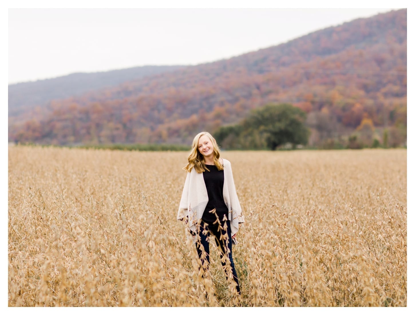 Chiles Peach Orchard senior portrait photographer