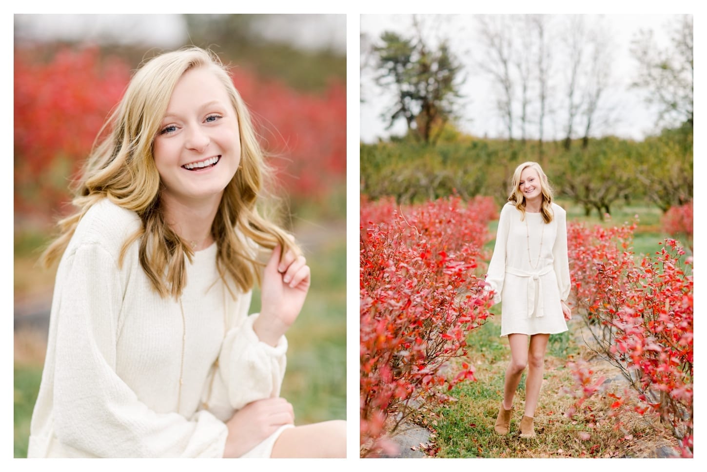 Chiles Peach Orchard senior portrait photographer