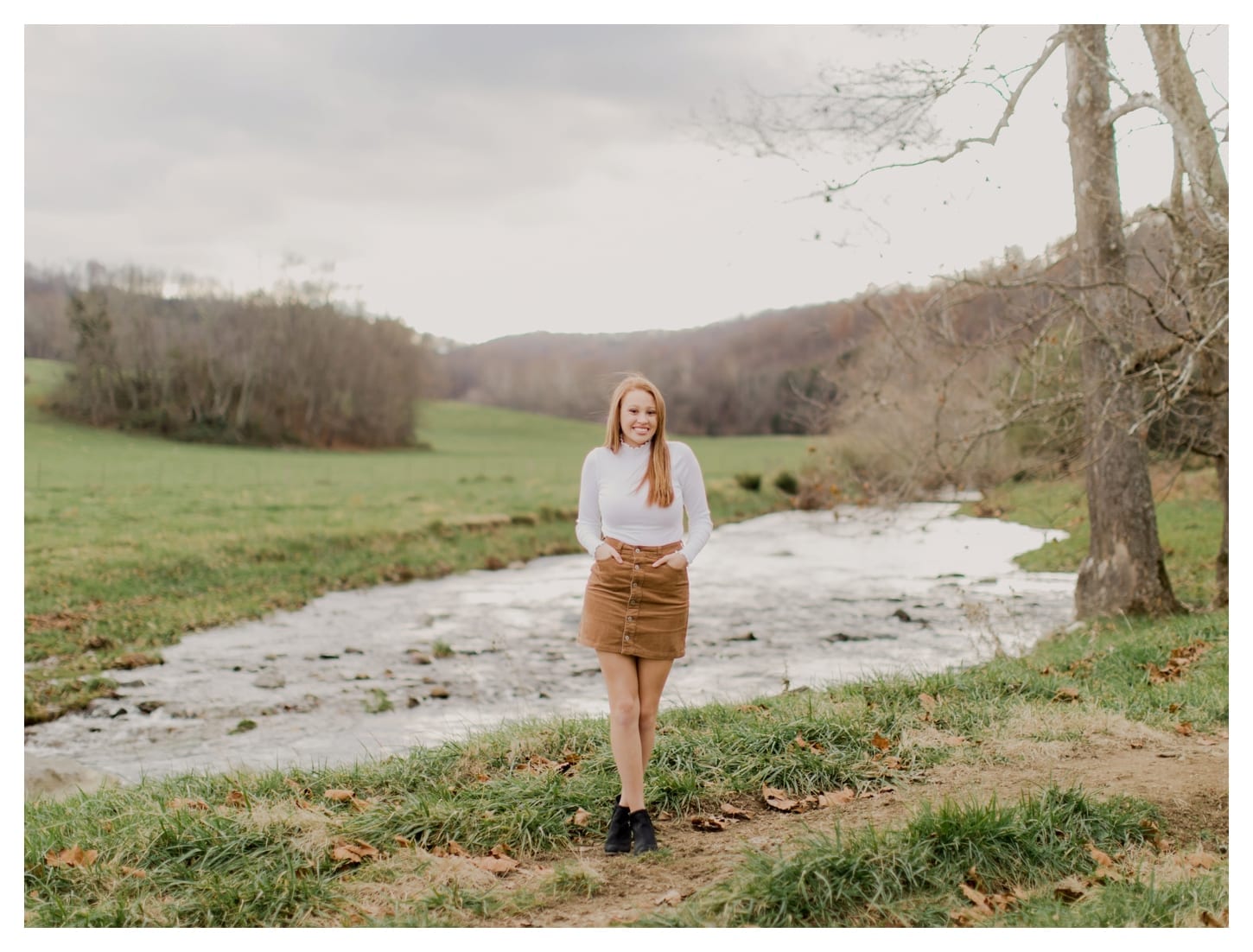 Big Spring Farm senior portrait photographer