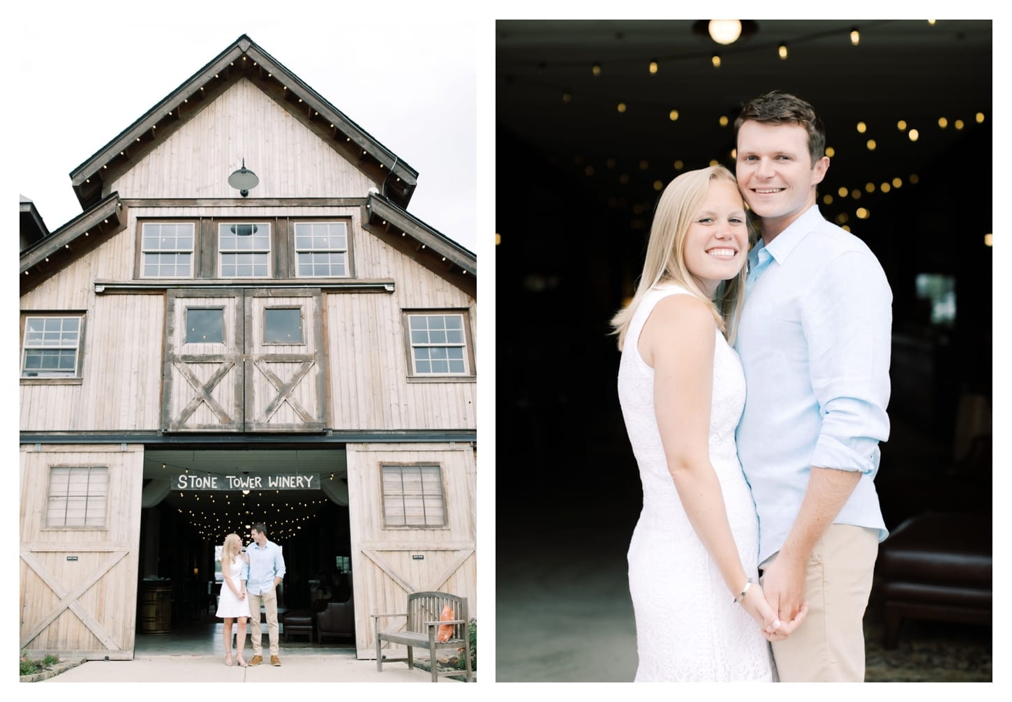 Stone Tower Winery engagement photographer