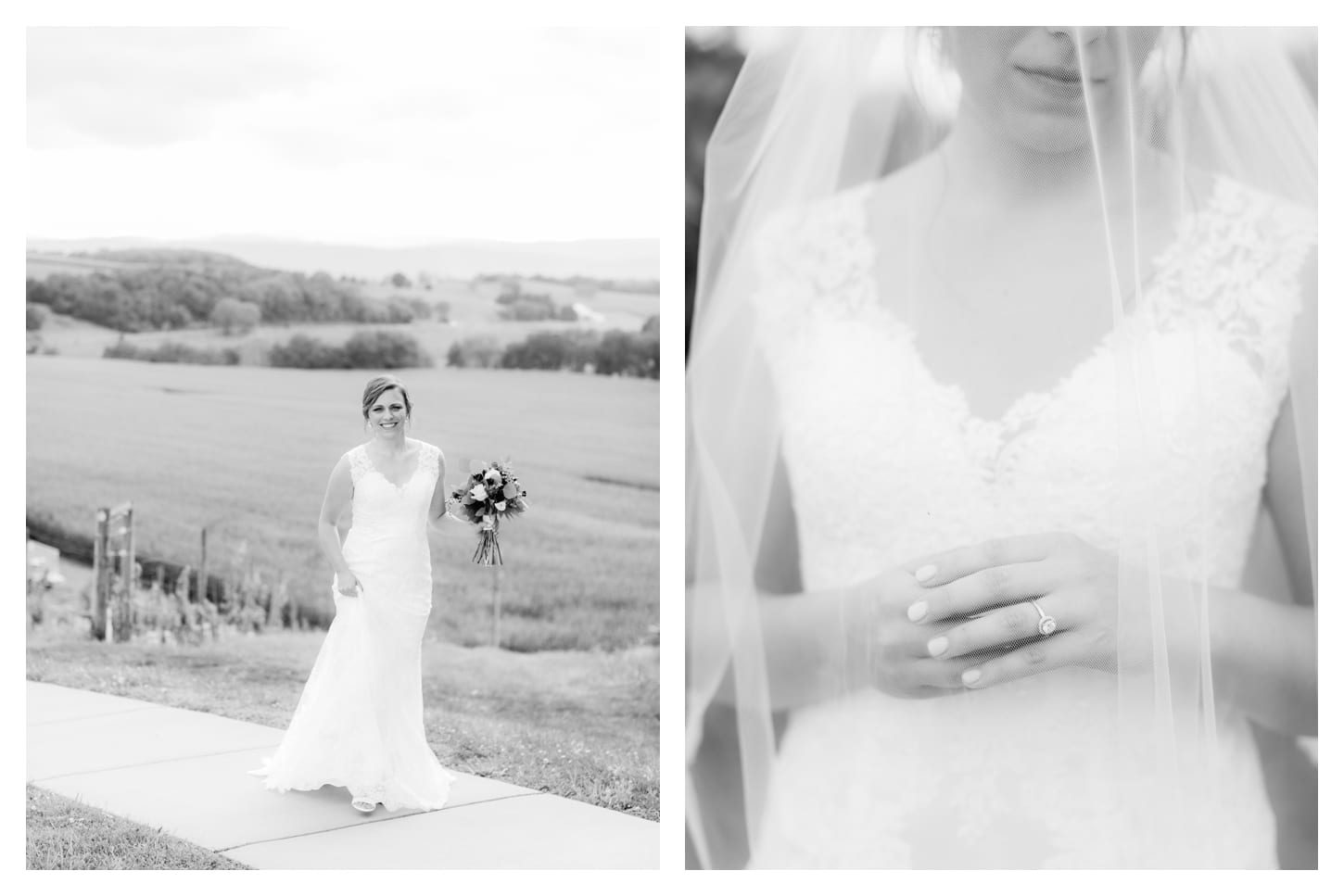 Bluestone Vineyard bridal photographer