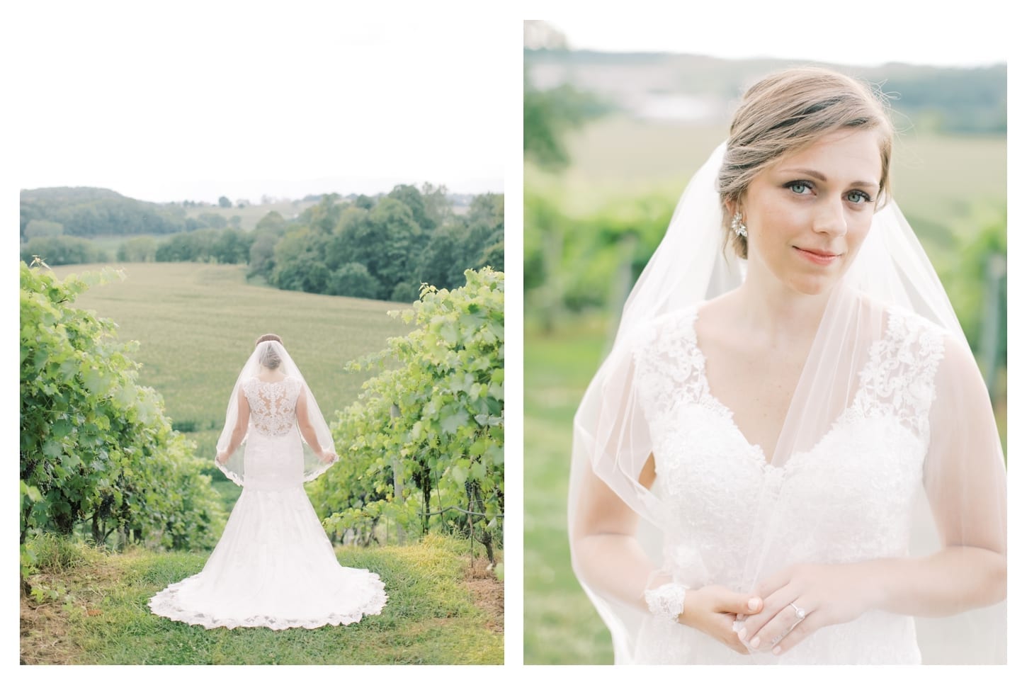 Bluestone Vineyard bridal photographer