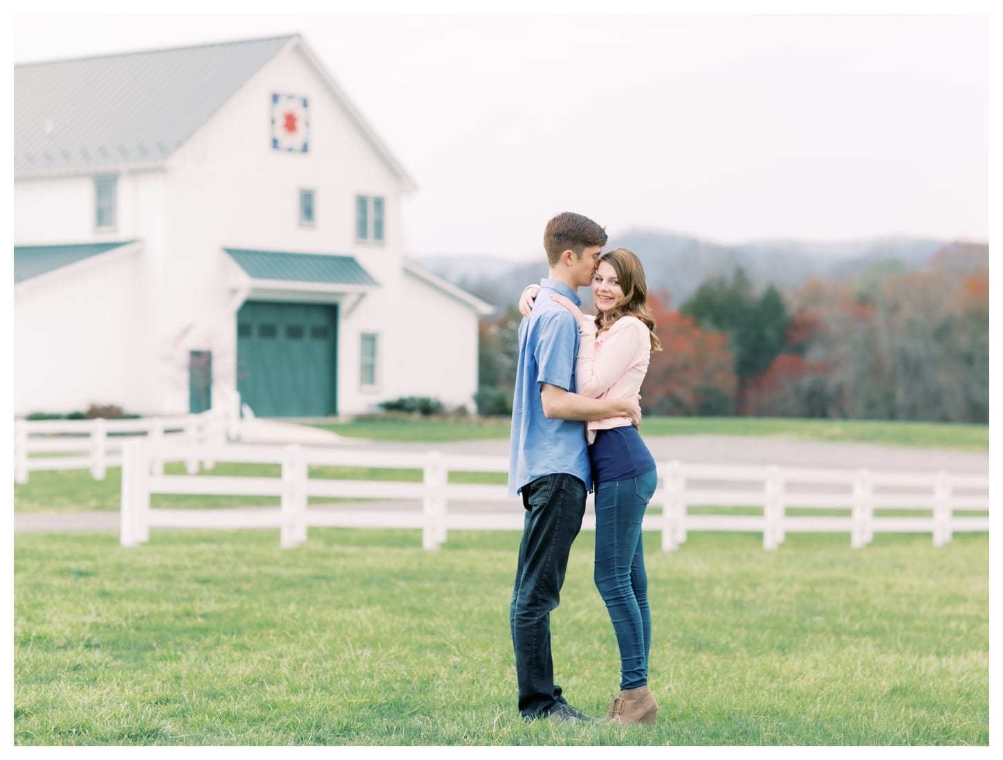 Barn At Edgewood Engagement Photographer