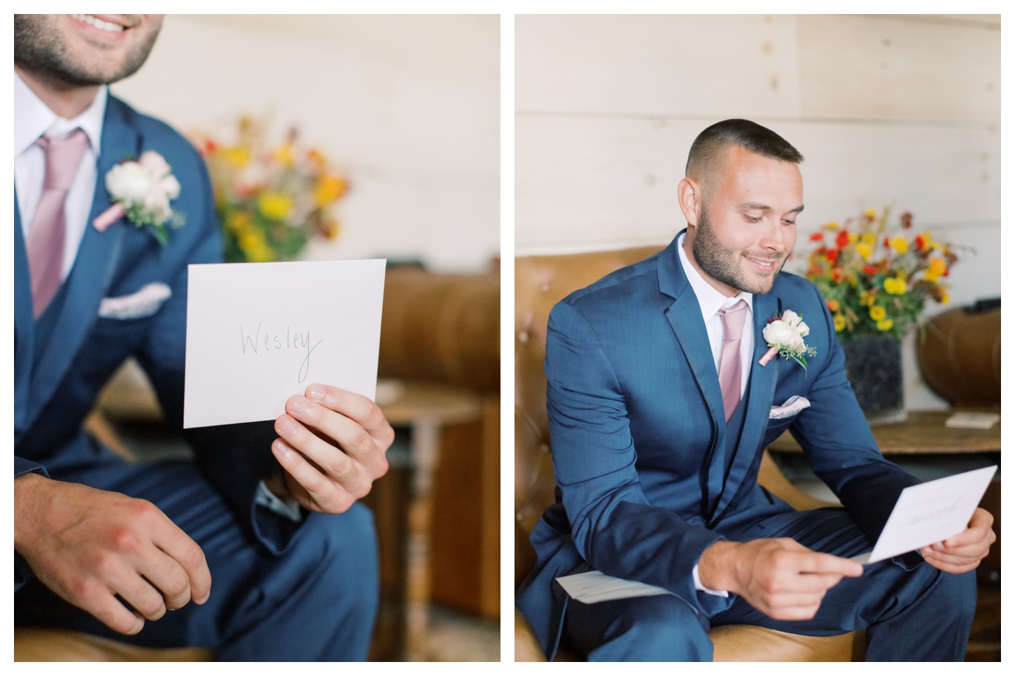 Groom Reading Letter