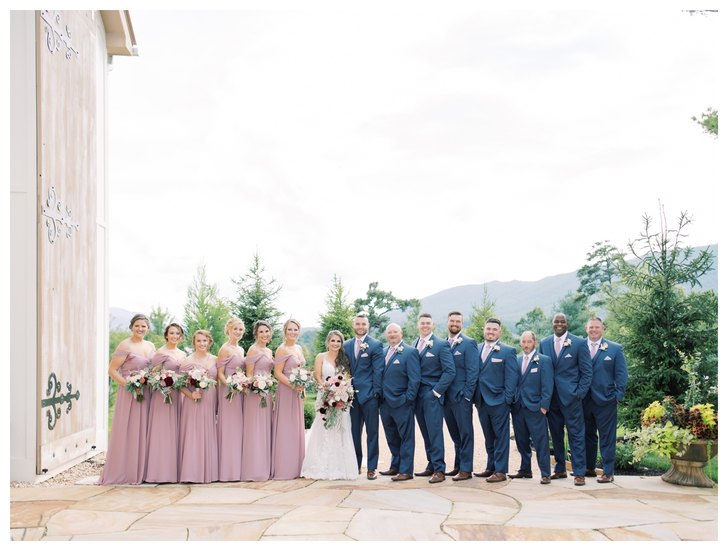 Bridal Party in the Mountains