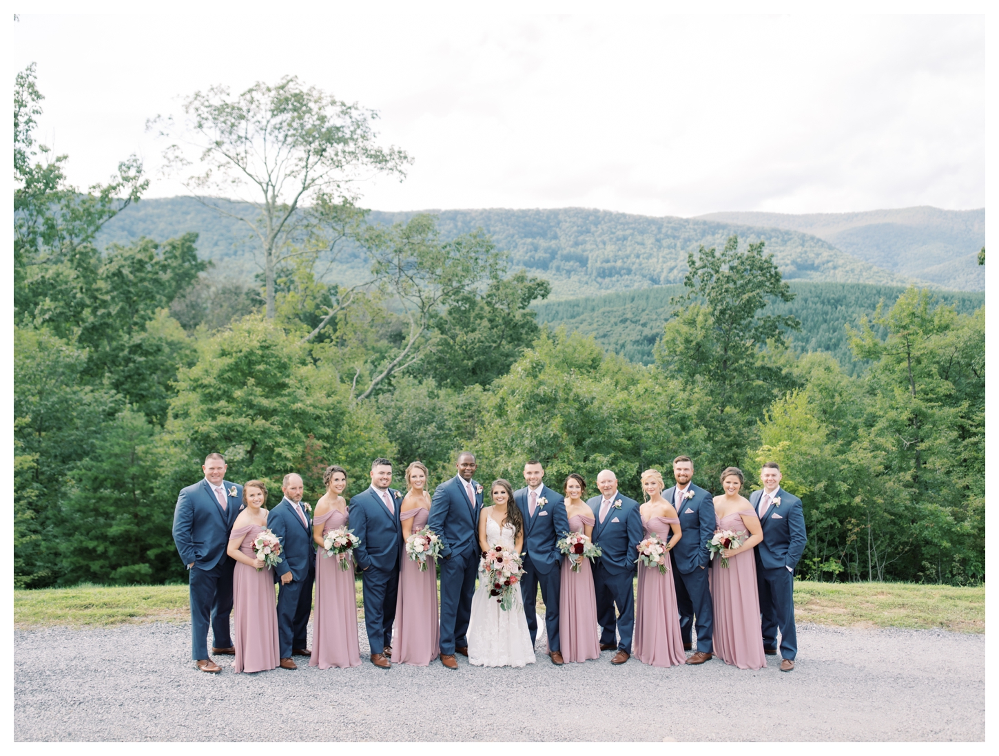 Bridal Party in the Mountains