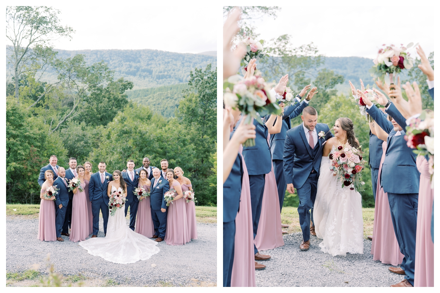 Bridal Party in the Mountains